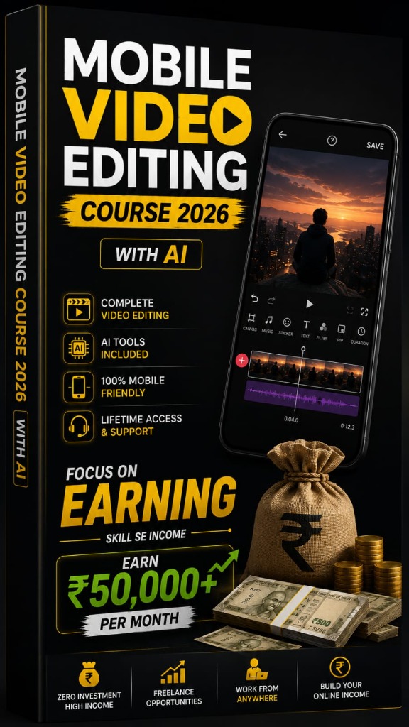Mobile Video Editing Course Mockup
